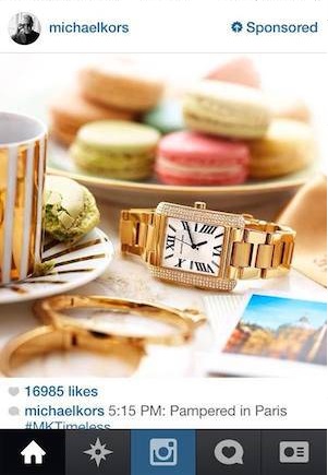 Michael Kors Instagram Ad