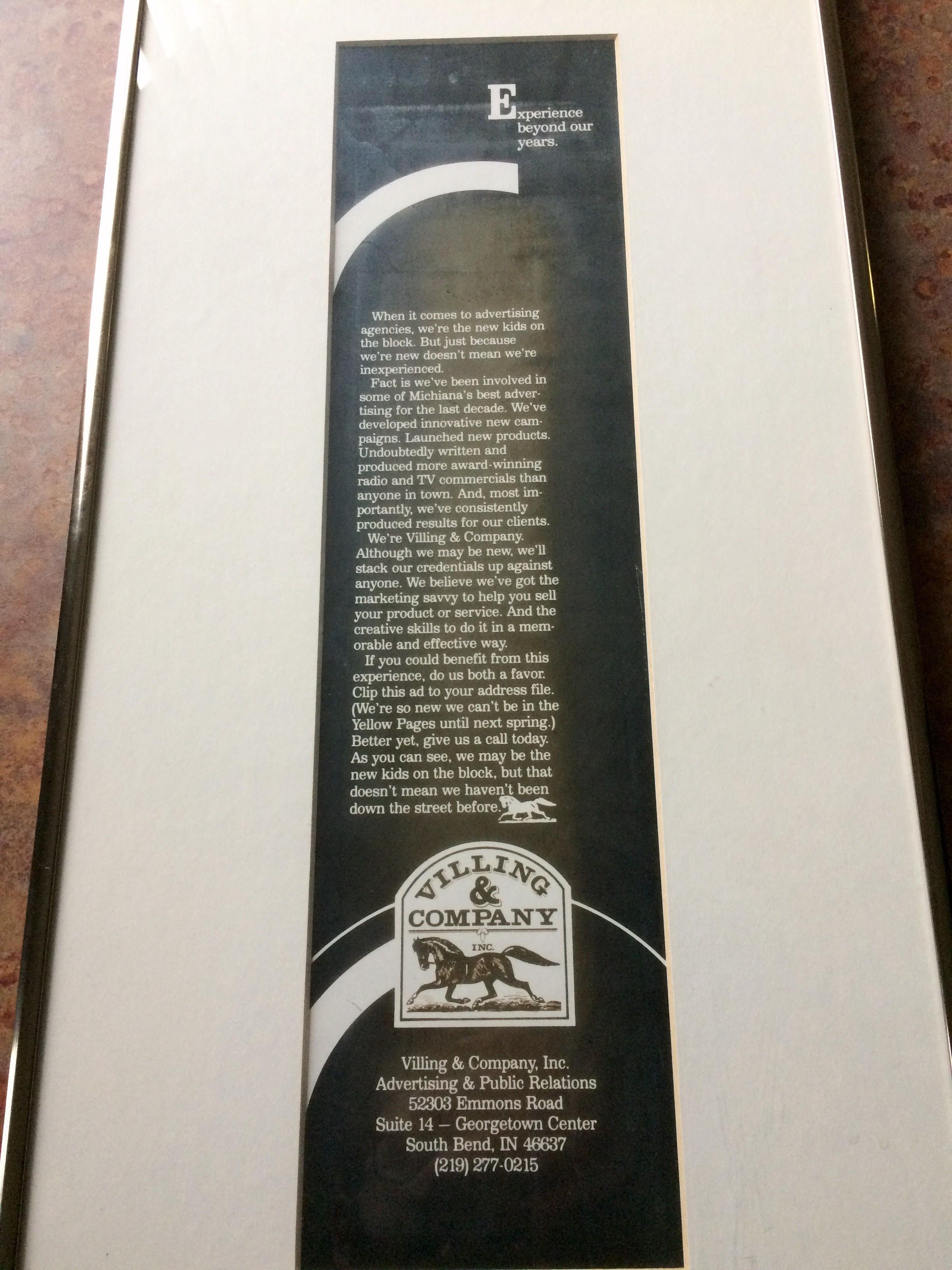 Old Villing Ad